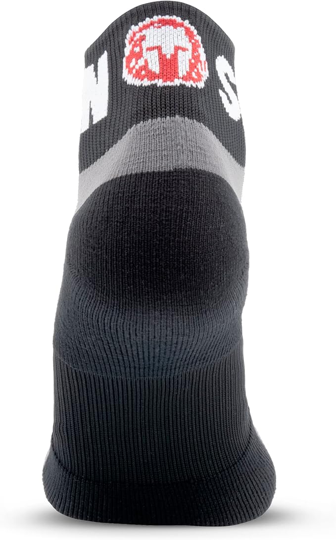 Crew Length Trail Running Socks, Quick-Drying Mid-Calf Socks with Arch Support, Sweat-Resistant, Breathable Athletic Socks