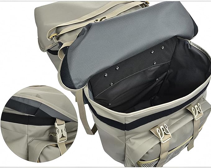 Large Saddle Bags for bike,Waterproof 50L Panier bag for Bicycles/MTB/E Bike,Bike Trunk Bag With Reflective Stripes (Camo,50L)