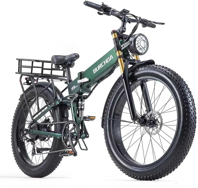 2026 Upgraded Dual Motors AWD Electric Bike for Adults 5000w/3000W/1500W Motor Dirt Ebike 40MPH/30MPH 52V/48V 30Ah/20Ah Battery Up to 90 Miles Long Range 26" Fat Tire Bicycle for Commute Mountains