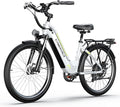 1000 Peak Electric Bike for Adults,up 80 Miles Removable Battery Ebike, 26" Electric E Bike with 7-Speed,Adult Electric Bicycles for Commute Beach Snow White Womens All Terrain