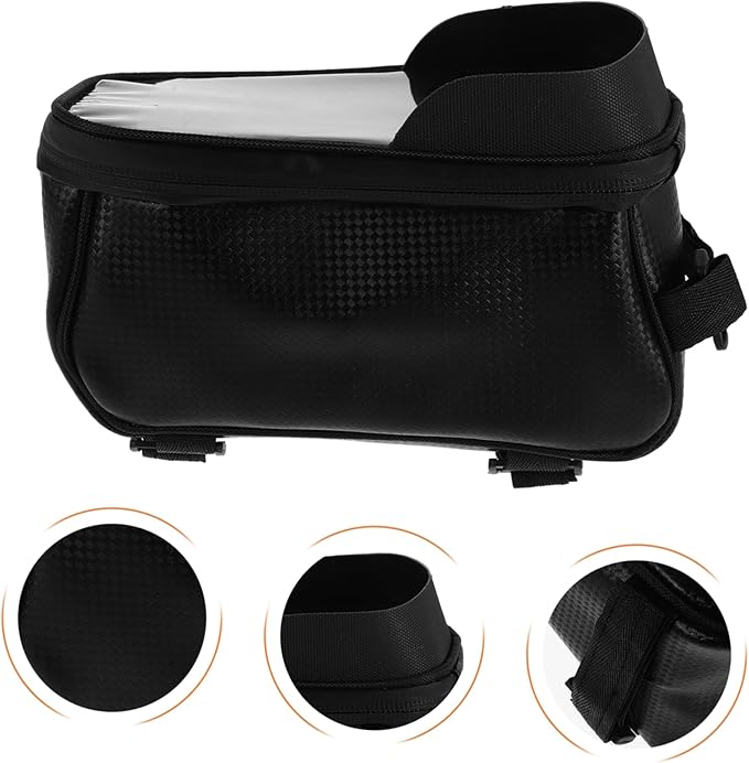 Front Frame Bag Versatile Mountain Bike Top Tube Storage Pouch for Phone and Essentials Rainproof Design for Outdoor Cycling Adventures