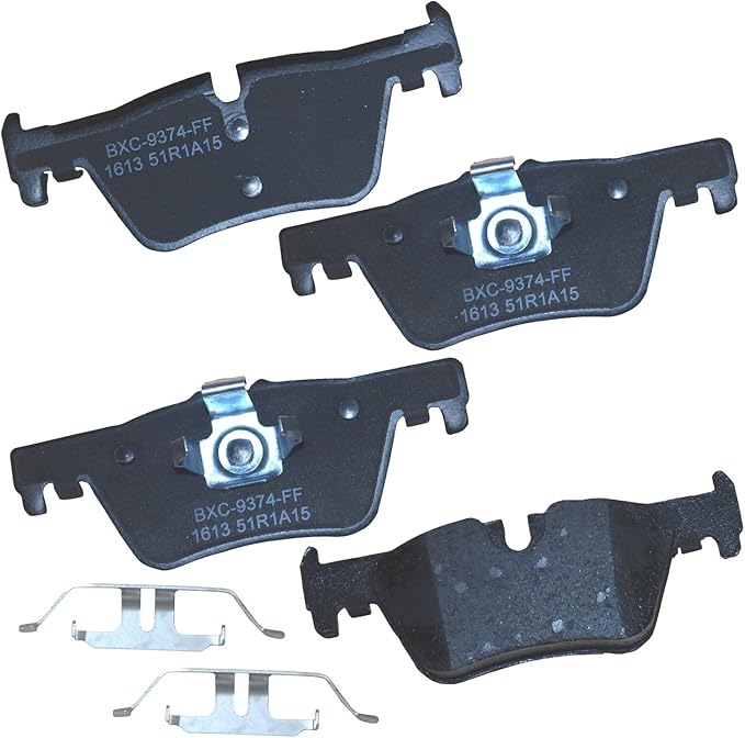 Bendix Premium SBC1613 Ceramic Rear Brake Pads for Select Models BMW 118i,120i,220i,228i,xDrive,230i,318i,320i,328d,328i,GT 330e,330i,420i,Gran Coupe,428i,430i,Coupe