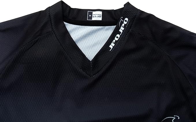 JPOJPO Men's Mountain Bike Jersey Long Sleeve MTB Off-Road Racing Downhill Motocross Shirts Quick Dry&Moisture-Wicking Tops