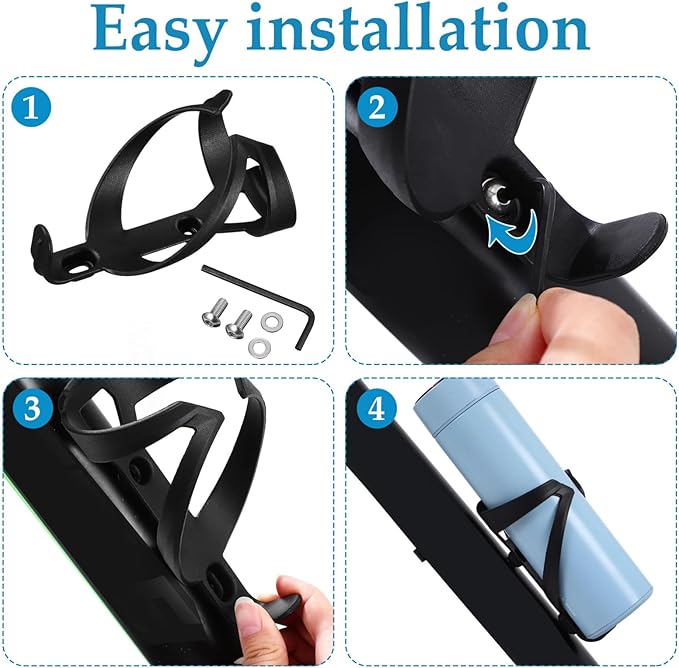 Milisten Universal Bike Bottle Holder Lightweight Nylon Water Bottle Cage for Road Mountain Gravel Bikes Outdoor Cycling Accessory