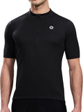 Nepest Cycling Jersey Men Short Sleeve Bike Shirts with 4 Rear Pockets Moisture Wicking Half Zip Road & Mountain Biking