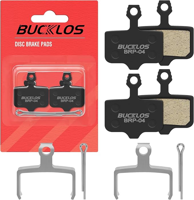 BUCKLOS Bike Disc Brake Pads-Bicycle Disk Brake Pads for Sram Avid Elixir E1 E3 E5 E7 E9 ER ER CR Mag Level TL T Sram XX X0 X7 X9 XXWC DB1 DB3 DB5 for Mountain Bike/Ebike/Road Bike/Scooter