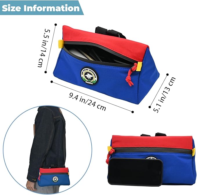 Bike Handlebar Bag, Bicycle Front Bag, Kids Handle Bar Bag, Storage Bag with Shoulder Strap for Men Women Kids Outdoor Road MTB Cycling