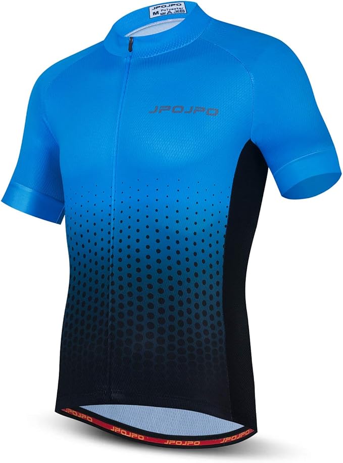 JPOJPO Men's Cycling Jersey Bike Shirt Short Sleeve MTB Summer Clothing Bicycle Tops Jacket S-3XL