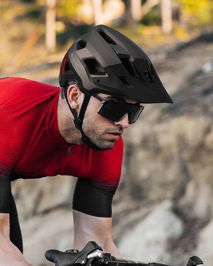 Mountain Bike Helmet for Adult, NTA 8776 E-Bike & Road Bicycle Helmet Certified Adjustable MTB Cycling for Men Women Youth Visor &Magnetic Buckle