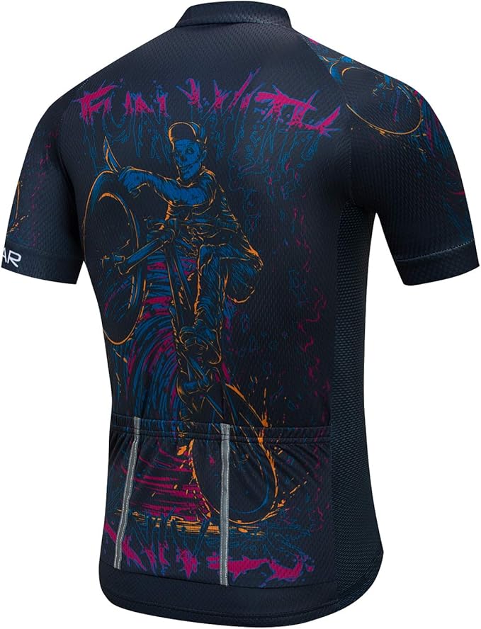 Cycling Jersey Mens Road Bicycle Clothing Summer Short Sleeve Breathable Cycling Tops