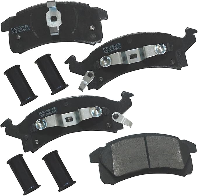 Bendix Premium SBC506 Ceramic Front Brake Pads for Select Models Buick Skylark, Chevrolet Beretta, Cavalier, Corsica, Oldsmobile Achieva, Cutlass Calais, Pontiac Grand Am, Sunbird, Sunfire