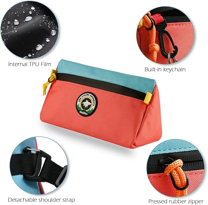 Bike Handlebar Bag, Bicycle Front Bag, Kids Handle Bar Bag, Storage Bag with Shoulder Strap for Men Women Kids Outdoor Road MTB Cycling