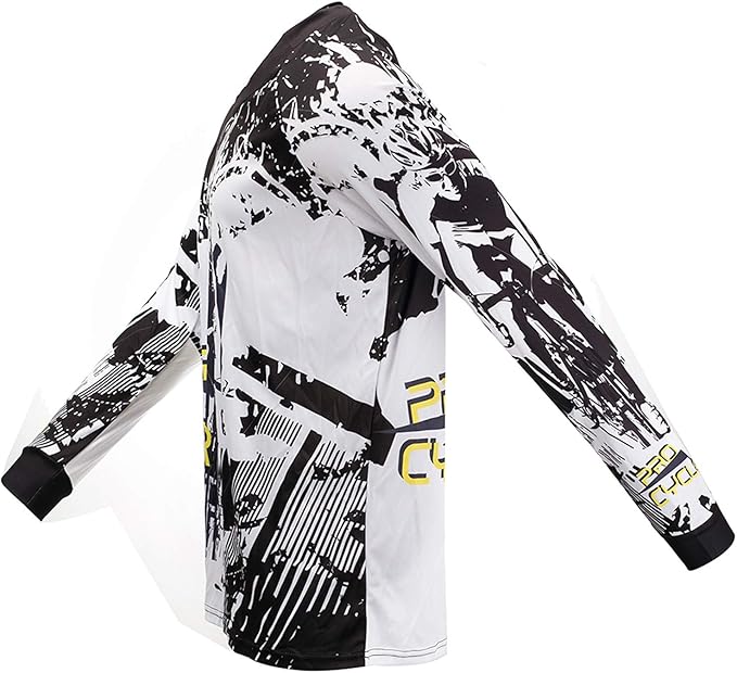 PSPORT Men's Motocross Jersey Long Sleeve Motocross Shirt Men Mountain Dirt Bike Jersey Downhill Riding Racing Clothing Tops