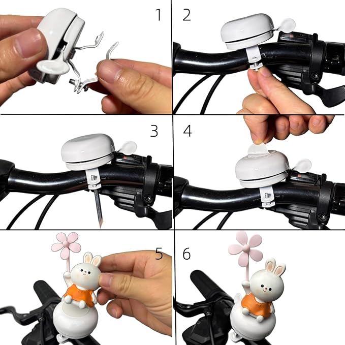 Duck Bike Bell with Wind Sponners -Classic Bike Bells and Beach Cruiser Mountain Bike Bells for Adults and Kids with Loud Ring Sound