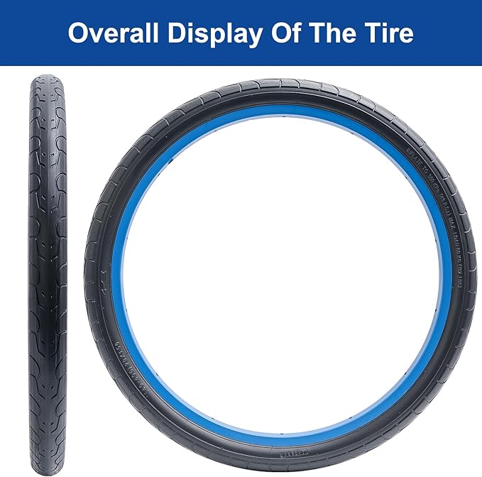 20x1.50 (40-406) Bike Tire 20 inch Bicycle tire Suitable for 20X1.5 20 x 1.50 City/Road/Commuter Folding Replacement Bike Tire (Single)