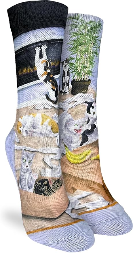 Good Luck Sock Novelty Crew Socks for Adults - For Men, Women and Teens