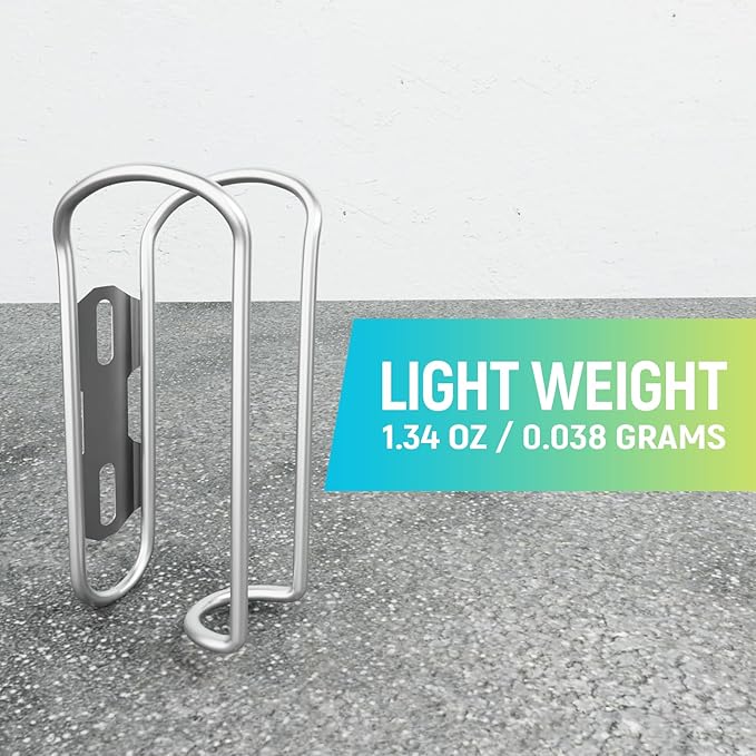 Bicycle Water Bottle Cage Drink Rack Carrier Titanium Alloy Bike Water Bottle Holder Kettle Bracket for Adult Bikes Mountain Bikes