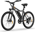 5TH WHEEL Mate Electric Bike for Adults - 1000W Peak Motor, 23MPH Top Speed, 468WH Removable Battery, 7-Speed Gears & Adjustable Stem - Commuting & Mountain E-Bike with Color LCD Display