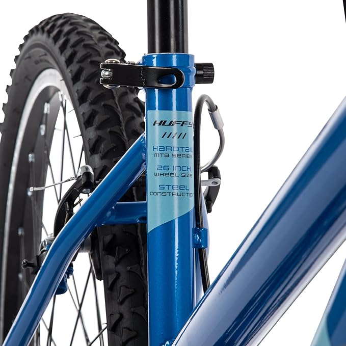 Huffy Stone Mountain Bike for Men and Women, 20”/24”/26”, 6-Speed (20”) or 21-Speed, Front or Dual Suspension (Varies), Multiple Colors, Adjustable Saddle, Shimano Equipped, All-Terrain Tires