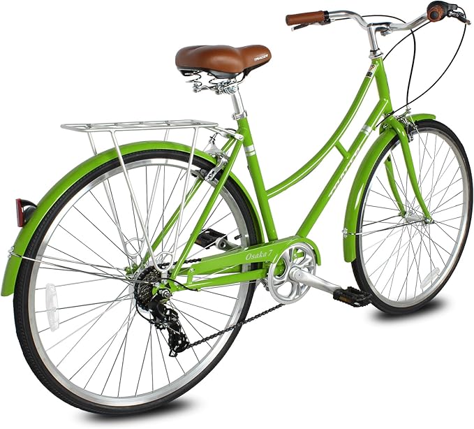 Tracer Osaka Hybrid Bikes for Women/Men,Steel Frame, 7-Speed/Inter-3 Speed, 700c Wheels,City Bike,Comfort Bike,Commuter Bike,Womens Bike Multiple Color