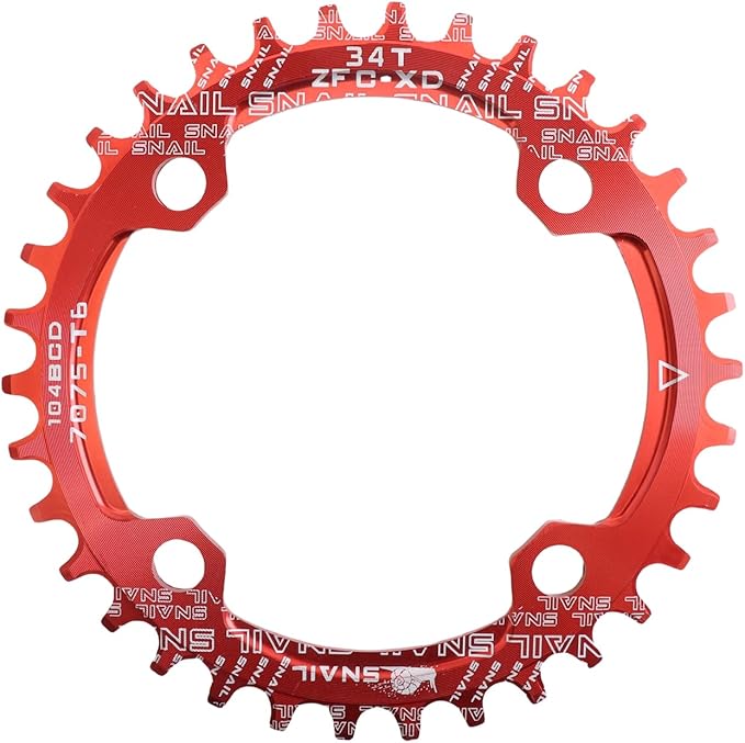 DJC Bike Chainring 104BCD Round/Oval 30t 32t 34t 36t 38t 40t 42t 44t 46t 48t 50t 52t Tooth Narrow Wide 7/8/9/10/11/12 Speed Ultralight MTB Mountain Bike 104 BCD Chainwheel