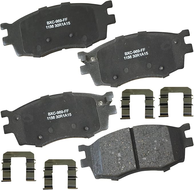 Bendix Premium SBC1156 Ceramic Front Brake Pads for Dodge Attitude 2011-2006, Hyundai Accent 2011-2006, JAC J4 2020-2018, Kia Rio 2011-2006, Rio5 2011-2006