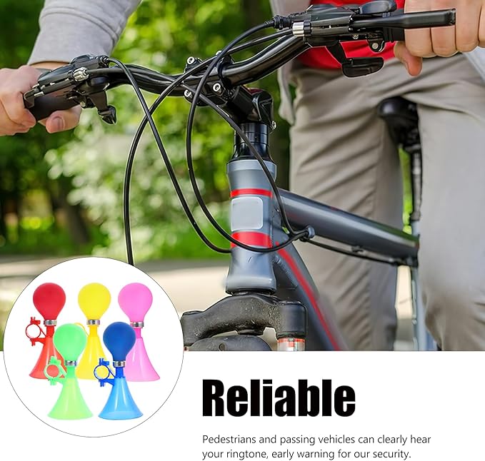 BESPORTBLE 5pcs Bike Horn for Adults Decked Accessories Bicycle Horn Plastic Road Cycling Bell Professional Bike Bells Handlebar Bell Air Horn Trumpet Bicycle Bell Portable Decorate Child