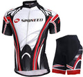 sponeed Cycling Jersey Short Sleeve Suits Men Bike Clothing Road Bicycle Shorts Padded Outfits