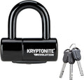 Kryptonite Evolution Bike Disc Lock, Small U-Lock 14mm Shackle with Keys, Heavy Duty Anti-Theft Bicycle Lock, High Security Mini for Powersports Motorcycles E-Bikes Scooters