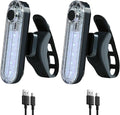 2 Pack USB Rechargeable LED Bike Tail Light Bicycle Rear Cycling Night Essential Reflector Seat Back Safety Lamp Waterproof Bright Warning Flash MTB Light for Men Women Kids