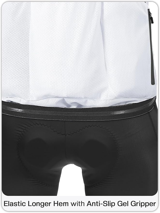 ARSUXEO 1/2 Zipper Cycling Jersey Men Short Sleeves Bike Shirts for Men Biking Bicycle Road Bike Jerseys
