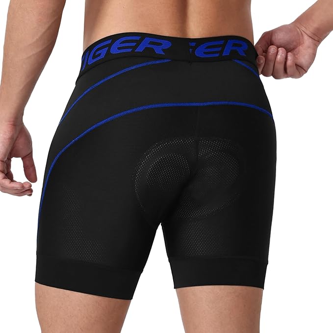 X-TIGER Bike Shorts for Men 5D Gel Padded Anti-Slip Leg Cycling Underwear Mountain Bicycle Riding Road Biking Liner