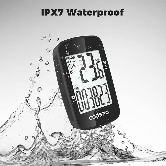COOSPO BC26 Bike Speedmeter GPS, Wireless Bike Computer for Entry Level Rider, Bicycle Speedometer Odometer Wireless Cycling Computer with Automatic Backlight