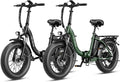 Heybike Ranger 2.0 Foldable Electric Bike for Adults, 20"×4 Fat Tire Ebike with 1400W Peak Motor, 28 MPH Max Speed, 600Wh Removable Battery, Up to 65 Miles Range, Front Suspension Step-Thru E Bike
