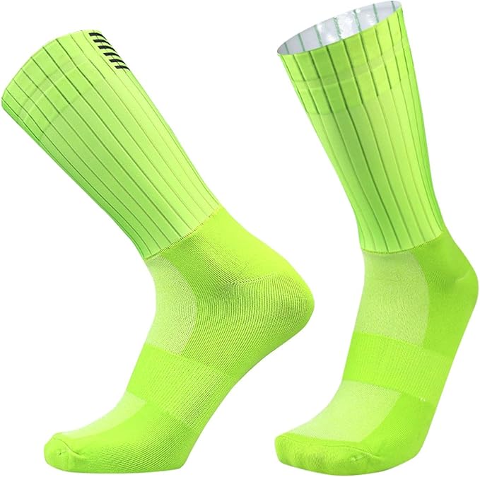 Aero Socks Cycling Men Women Non-Slip Silicone Aerodynamic Cycling Aero Socks one size 6-12
