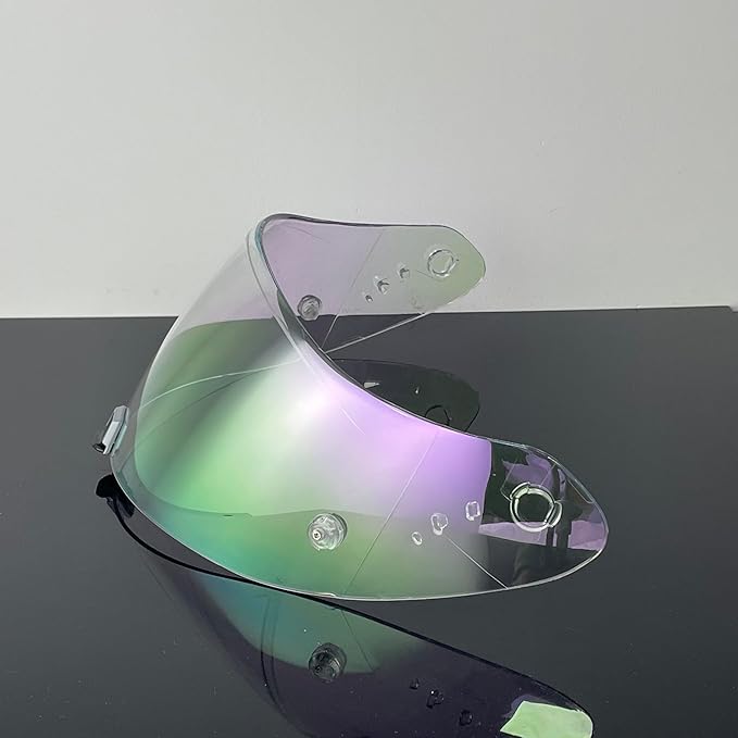 T520 Motorcycle Helmet Visor Replacement Compatible with Scorpion EXO T520/R1 Air/ST1400 UV Protection Anti-Scratch (Clear purple-For day& night)