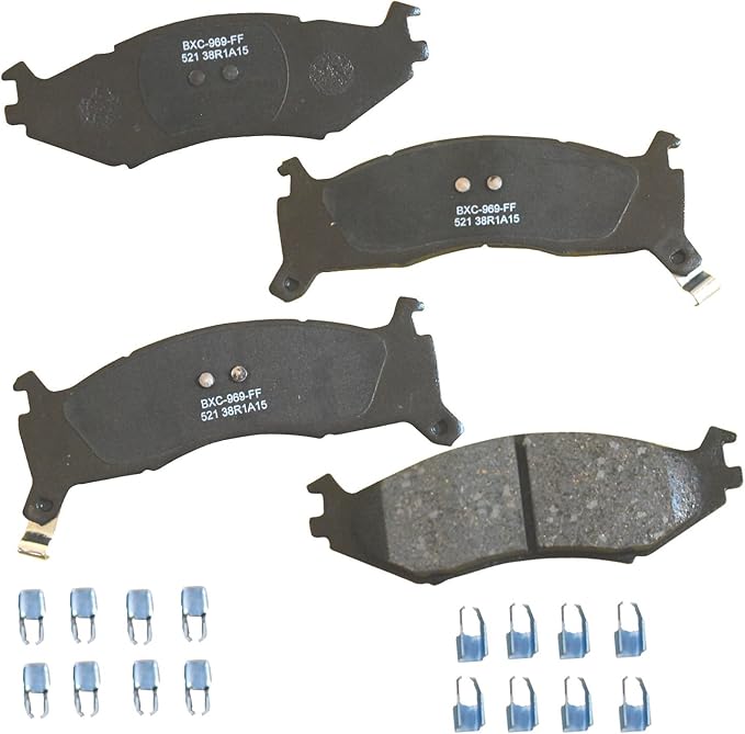 Bendix Premium SBC521 Ceramic Front Brake Pads for Select Models Chrysler Dynasty,Grand Voyager,Imperial,LeBaron,New Yorker,Shadow,Spirit,Town & Country,Dodge Caravan,Daytona,Plymouth Acclaim,Sundance