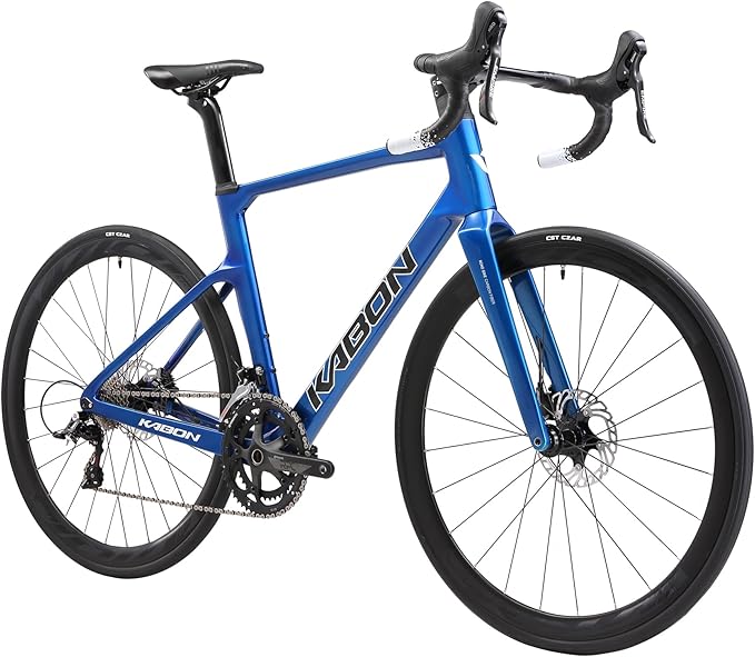 KABON Full Carbon Road Bike, 700C Carbon Fiber Frame Road Bike with 105 R7000 22 Speed Disc Brake Racing Bicycle with Carbon Wheelset