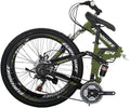 EUROBIKE Mountain Bike, 21 Speed, 26/27.5 Inches, Dual Suspension, Folding, for Men