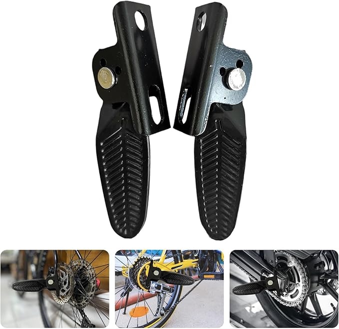 Electric Bicycles Rear Foot Backseats Stand Rear Seats Pedal Electric Bikes Pedal Folding Brackets Pedal Footrest Pedal