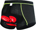 Mens Cycling Underwear Shorts 5D Gel Padded Bike Bicycle MTB Liner Undershorts Quick-Drying Breathable Underpants