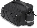 MOSISO Bike Rack Bag,10L Bike Trunk Handbag Waterproof Bicycle Rear Seat Saddle Pouch with 2 Side Pockets, Cycling Storage Luggage Pouch with Rain Cover&Shoulder Strap for MTB Bicycle E-Bike, Black