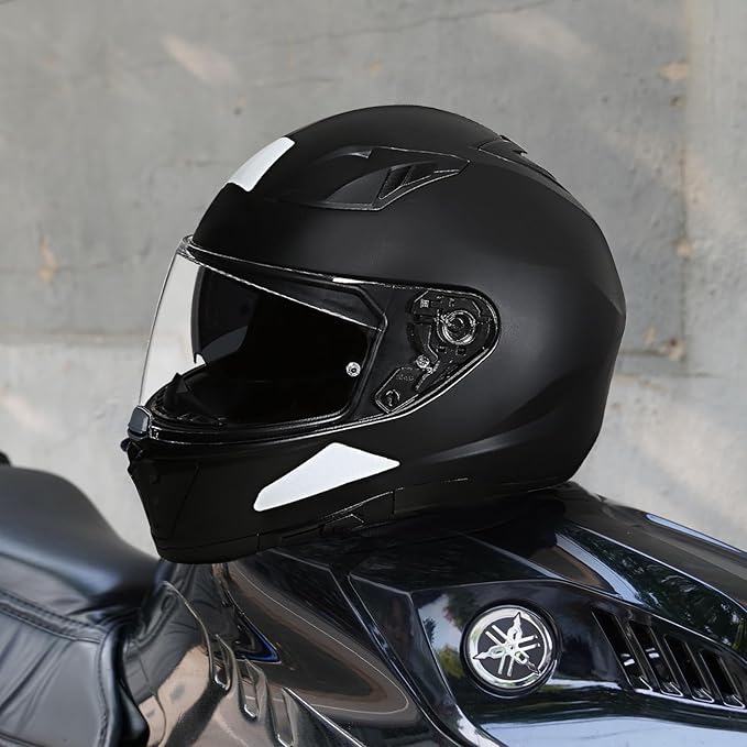 HJ-31 Shield Replacement, HJ-31 Visor Face Shield Compatible With I10/I70 Motorcycle Helmet Visor Accessories (Clear)