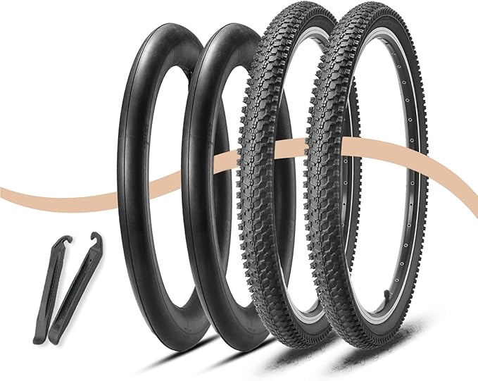 MOHEGIA Mountain Bike Tires - 20/24/26/27.5 Inch Folding MTB Bicycle Tires Replacement,Steel Bead All-Terrain and High-Performance Durable for Off-Road,Street & Trail Adventures