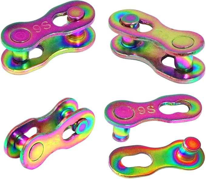 4 Pairs Bicycle Missing Link 1/6/7/8/9/10/11/12 Speed Chain Reusable Steel Bike Chain Link