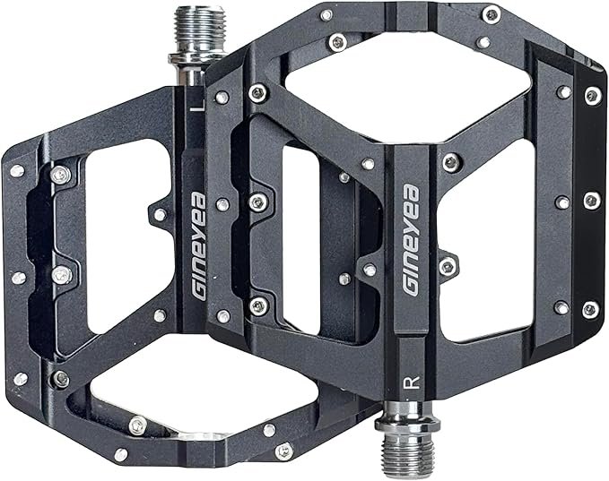 Mountain Bike Pedals, Aluminum Alloy Flat Platform, 9/16" Sealed Bearing, Lightweight Bike Pedals for MTB BMX Road Bicycle