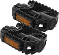 Healifty Bike Pedals 1 Pair Anti-Skid Flat Mountain Bicycle Pedal Replacement for ’ Bikes Universal Foldable Cycling Accessories for Boys and