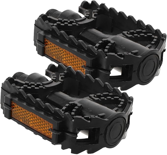 Healifty Bike Pedals 1 Pair Anti-Skid Flat Mountain Bicycle Pedal Replacement for ’ Bikes Universal Foldable Cycling Accessories for Boys and