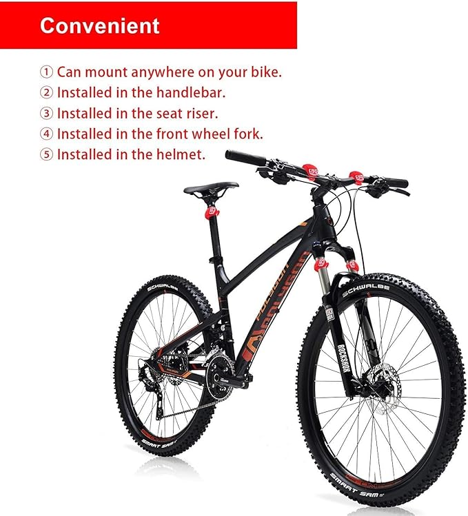 8 Pack Bicycle Light, Silicone LED Bike Light Set, 4 PCS Bike Headlight and 4 Pcs Taillight (Red & White)-Multi-Purpose Waterproof