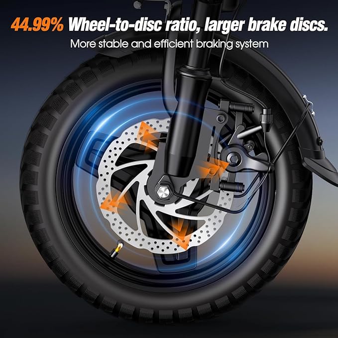 Electric Bike for Adults and Teens, 14" Mini Folding E Bike, 1500W Peak Motor, 48V 768Wh Removable Battery, 35Miles, 20MPH Commuting Electric Mountain Bike, 9 Shock Absorbers, UL2849